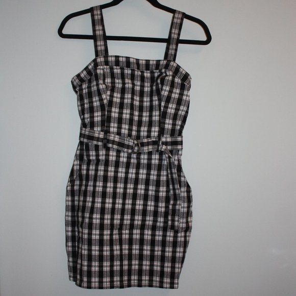 Hollister Dresses & Skirts - Belted Plaid Mini Dress (S) (NWT)/ Hollister